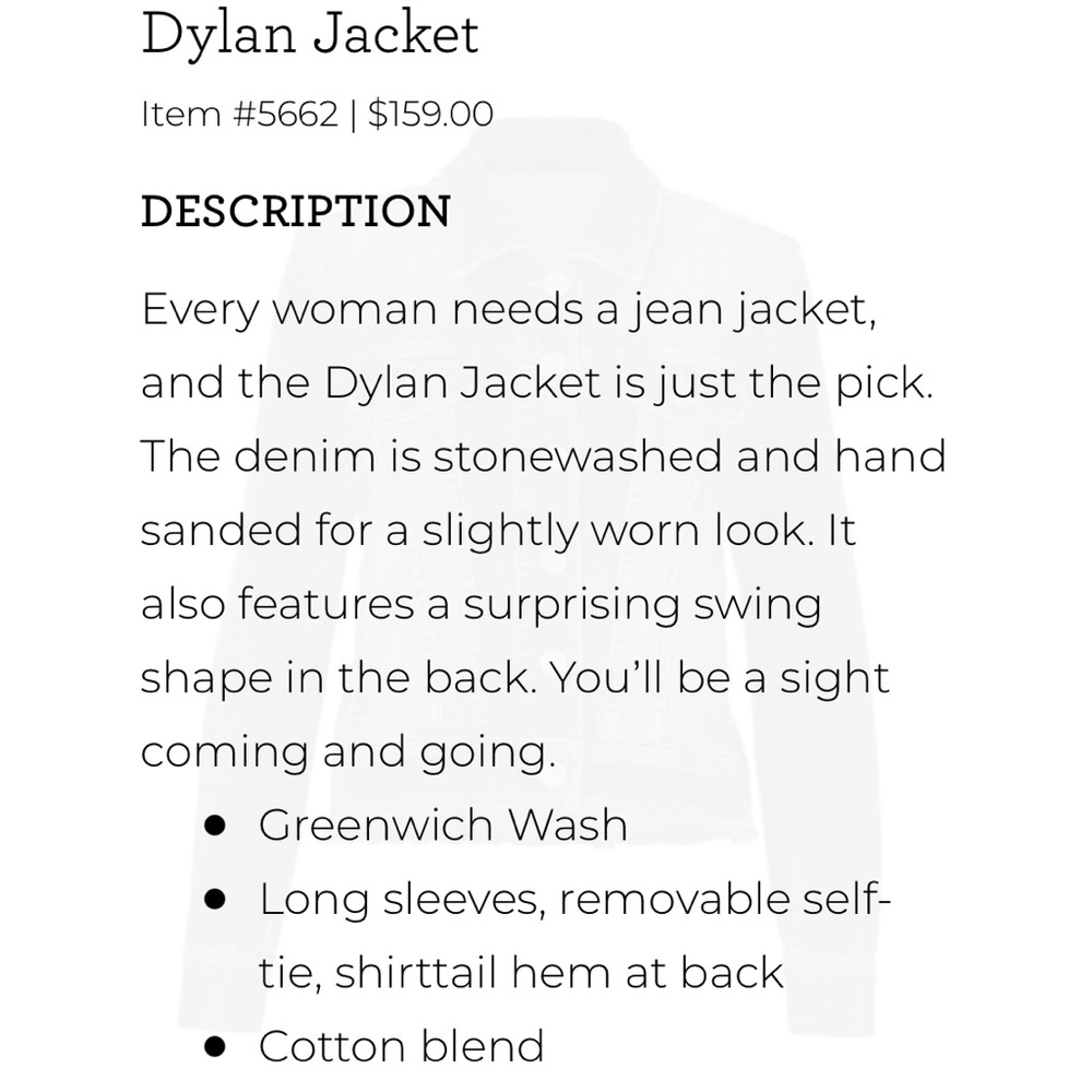 CAbi Blue Jean Jacket - Picture 4 of 4